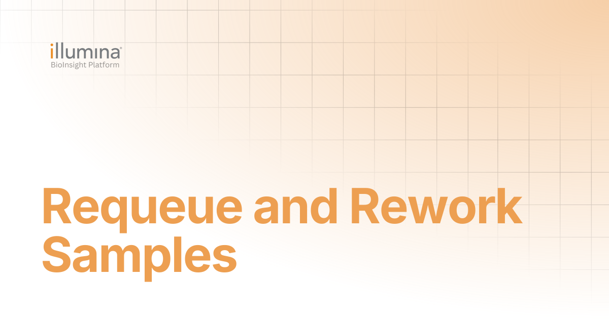 Requeue and Rework Samples | Clarity LIMS v6.3 & Lablink v2.5 ...
