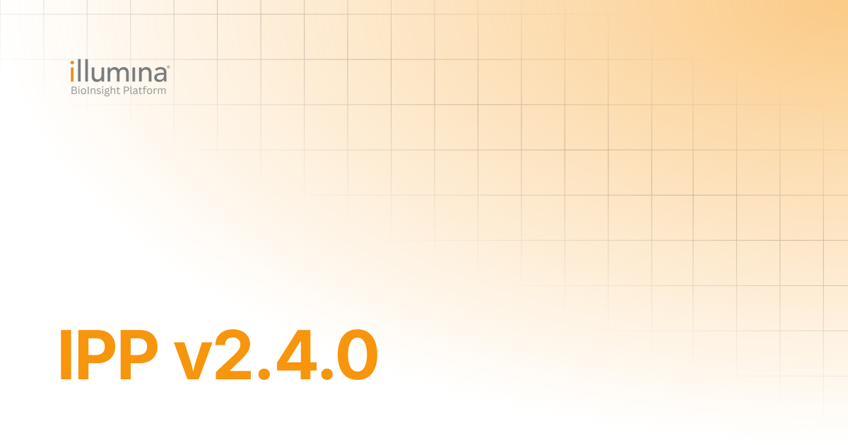 IPP v2.4.0 | Illumina Connected Software