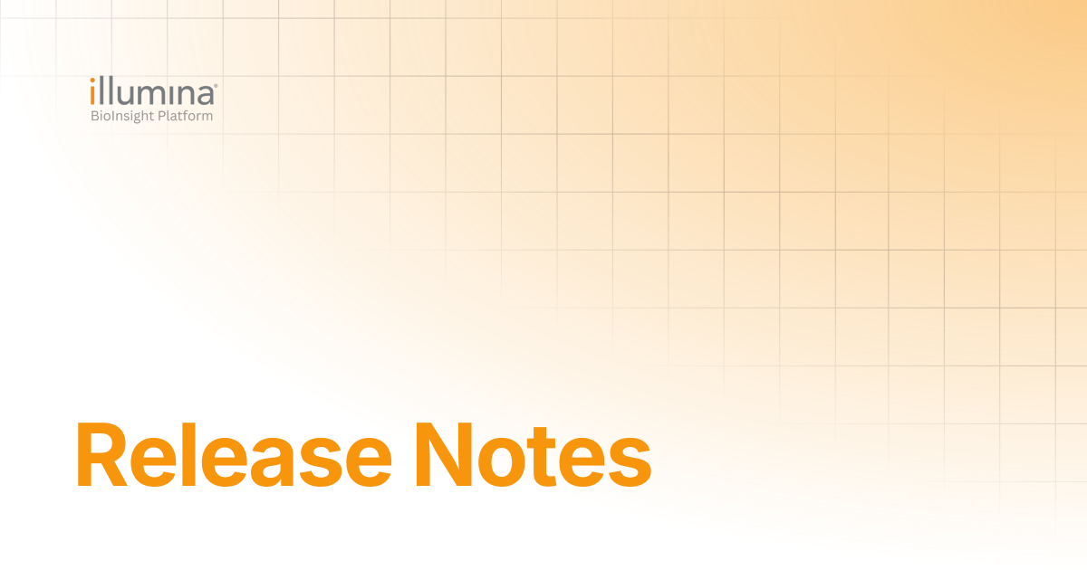 Release Notes | Illumina Connected Software