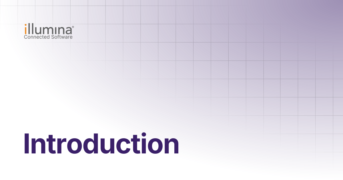 Introduction illumina connected software