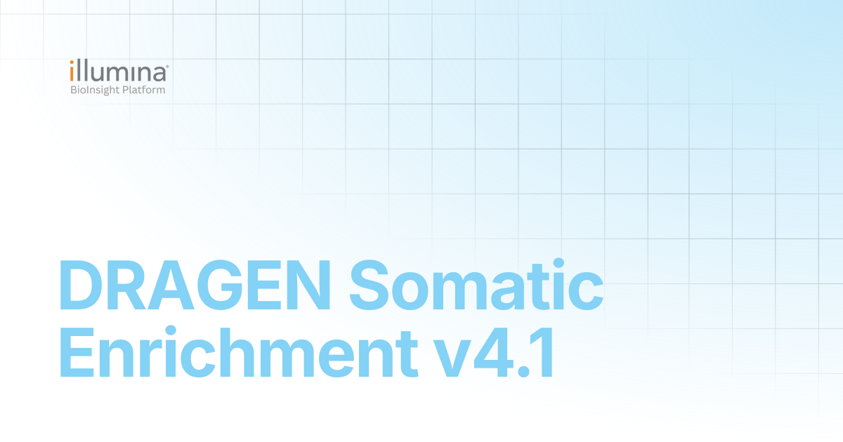 DRAGEN Somatic Enrichment v4.1 | Illumina Connected Software