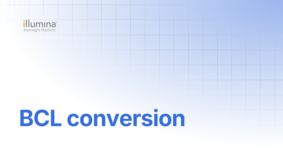 BCL conversion | DRAGEN v4.3 | Illumina Connected Software
