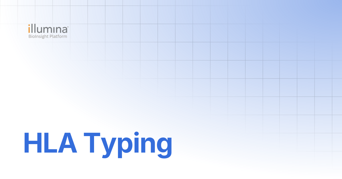 HLA Typing | DRAGEN v4.4 | Illumina Connected Software