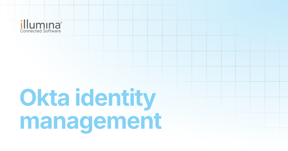 Okta identity management | Illumina Connected Software