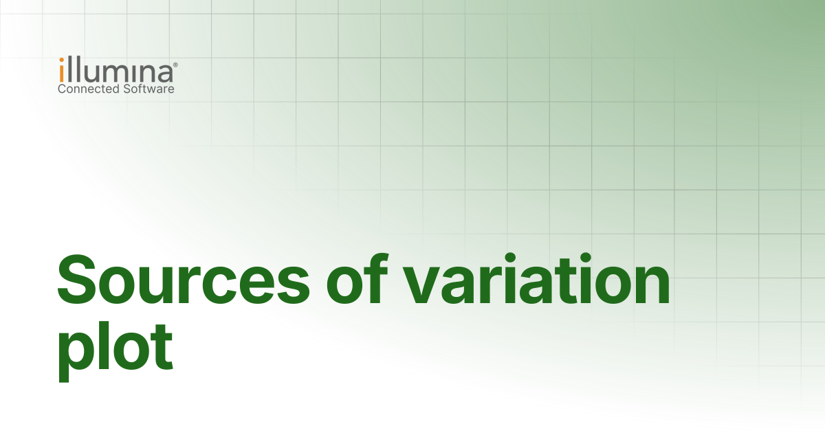 Sources of variation plot | Illumina Connected Software