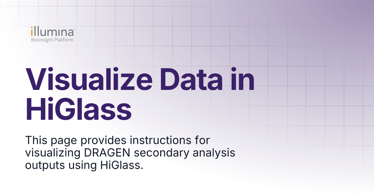 Visualize Data in HiGlass | Illumina Connected Software