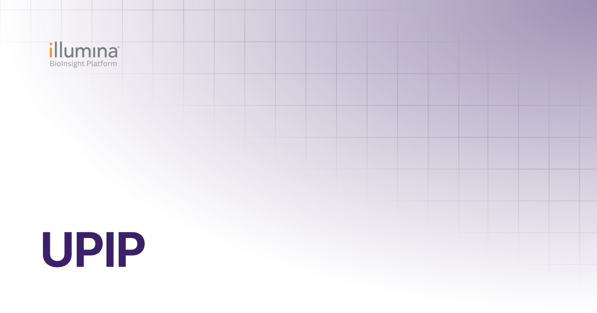UPIP | Illumina Connected Software